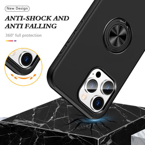 Blacktech Samsung Galaxy S25 Ultra Slim Style Magnetic Ring Stand Case