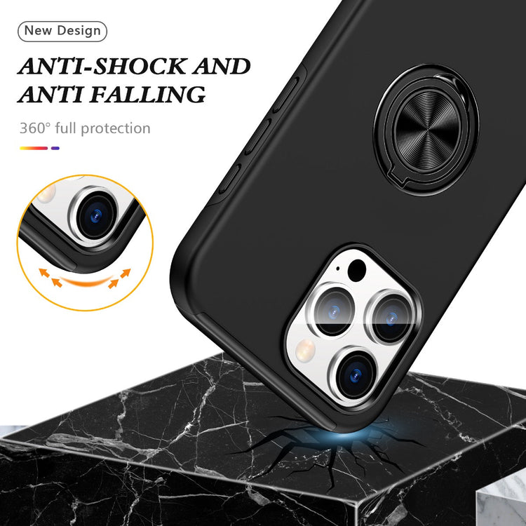 Blacktech Samsung Galaxy S25 Ultra Slim Style Magnetic Ring Stand Case