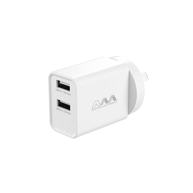 Australian Mobile 12W USB-A Charger Fast Charging Power Adapter AMC03