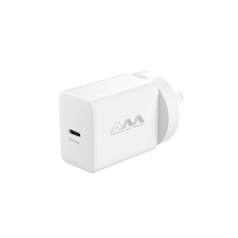 Australian Mobile 20W USB-C Charger Fast Charging Power Adapter AMC04