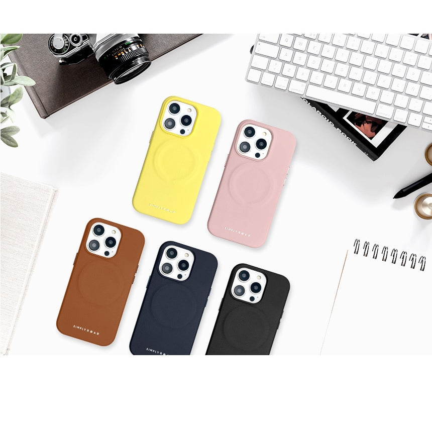 Simply Roar iPhone 16 Pro Max Leather Protective Case MagSafe Magnetic