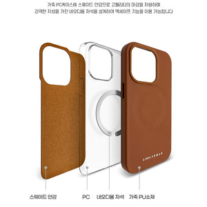 Simply Roar iPhone 16 Pro Max Leather Protective Case MagSafe Magnetic