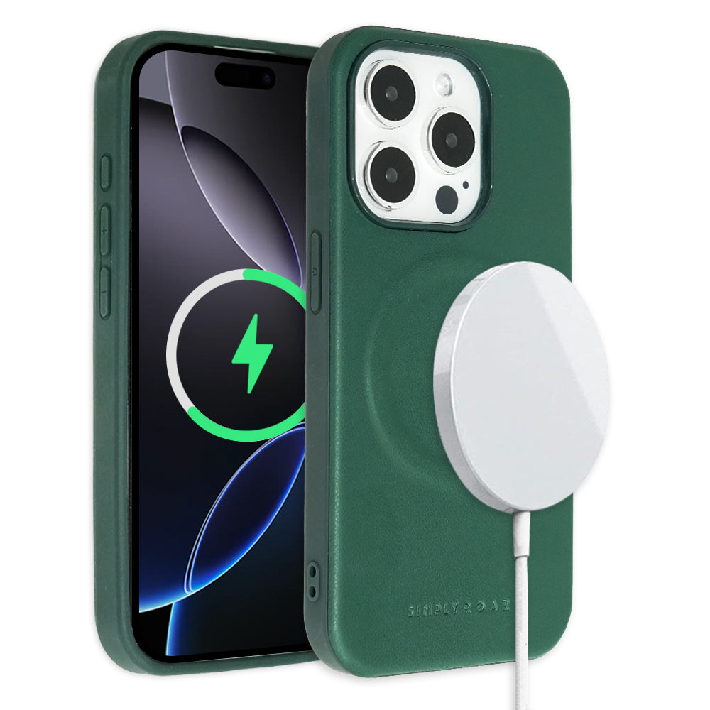 Simply Roar iPhone 16 Pro Max Modern Mag Leather Protective Case MagSafe Magnetic