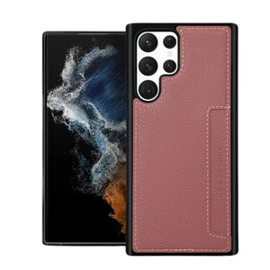 Simply Roar Samsung Galaxy S24 Plus Stitch Leather Card Pocket Protective Case