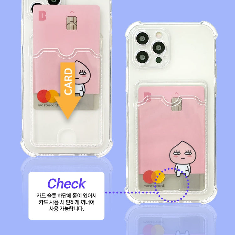 Simply Roar Samsung Galaxy S25 Armor Card Pocket Protective Clear Case