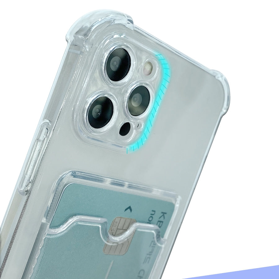 Simply Roar Samsung Galaxy S24 Armor Card Pocket Protective Clear Case