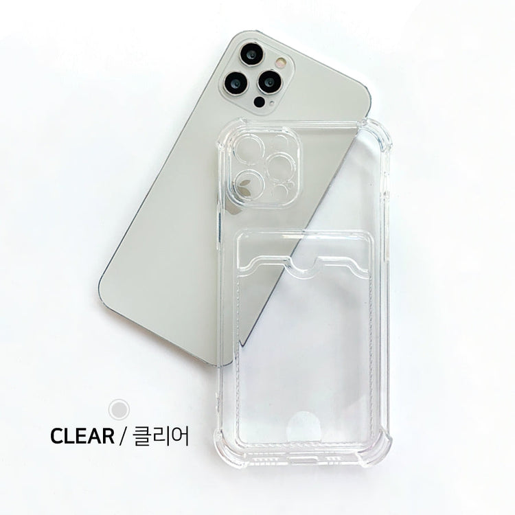 Simply Roar Samsung Galaxy S24 Plus Armor Card Pocket Protective Clear Case