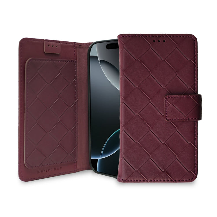 Simply Roar Samsung Galaxy S24 Weave Diary Wallet Case MagSafe Magnetic