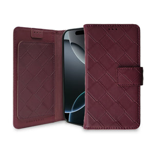 Simply Roar Samsung Galaxy S25 Weave Diary Wallet Case MagSafe Magnetic