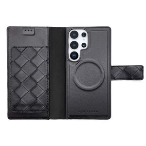 Simply Roar Samsung Galaxy S25 Plus Weave Diary Wallet Case MagSafe Magnetic