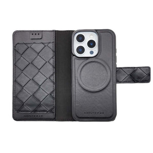 Simply Roar iPhone 16 Pro Max Weave Diary Wallet Case MagSafe Magnetic