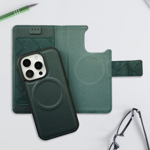 Simply Roar iPhone 16 Pro Max Weave Diary Wallet Case MagSafe Magnetic