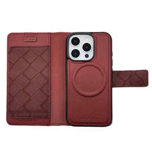 Simply Roar iPhone 16 Pro Max Weave Diary Wallet Case MagSafe Magnetic