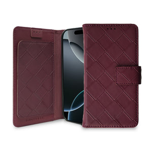 Simply Roar iPhone 16 Pro Max Weave Diary Wallet Case MagSafe Magnetic