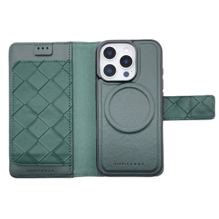 Simply Roar iPhone 16 Pro Max Weave Diary Wallet Case MagSafe Magnetic