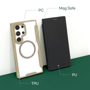 Simply Roar Samsung Galaxy S25 MAG Diary Wallet Case MagSafe Magnetic