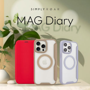 Simply Roar Samsung Galaxy S25 Ultra MAG Diary Wallet Case MagSafe Magnetic