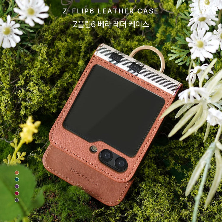 Simply Roar Samsung Galaxy Z Flip 6 / 7 FE VERA Leather Protective Case
