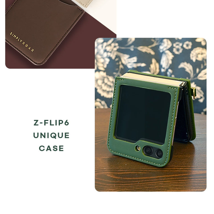 Simply Roar Samsung Galaxy Z Flip 6 / 7 FE Unique Leather Protective Case
