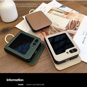 Simply Roar Samsung Galaxy Z Flip 6 / 7 FE Windy Leather Protective Case