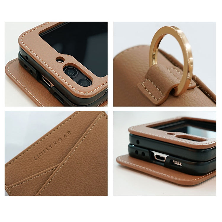 Simply Roar Samsung Galaxy Z Flip 6 / 7 FE Windy Leather Protective Case