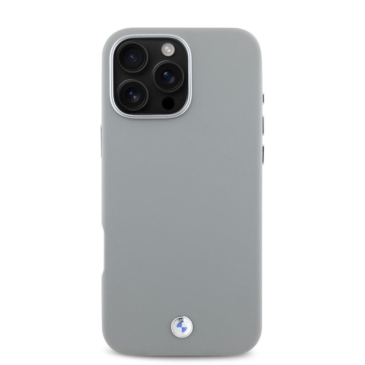 BMW iPhone 16 Pro PU Leather Metal Logo Hard Case MagSafe Magnetic
