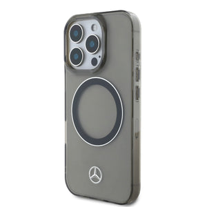 Mercedes-Benz iPhone 16 Pro Transparent Silver Ring Case MagSafe Magnetic