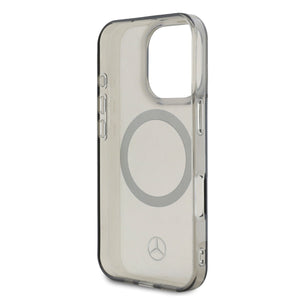 Mercedes-Benz iPhone 16 Pro Transparent Silver Ring Case MagSafe Magnetic