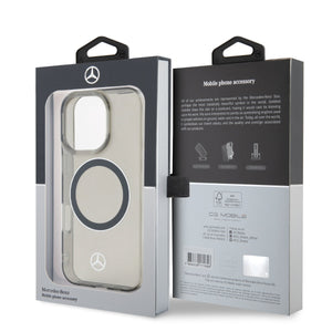 Mercedes-Benz iPhone 16 Pro Max Transparent Silver Ring Case MagSafe Magnetic