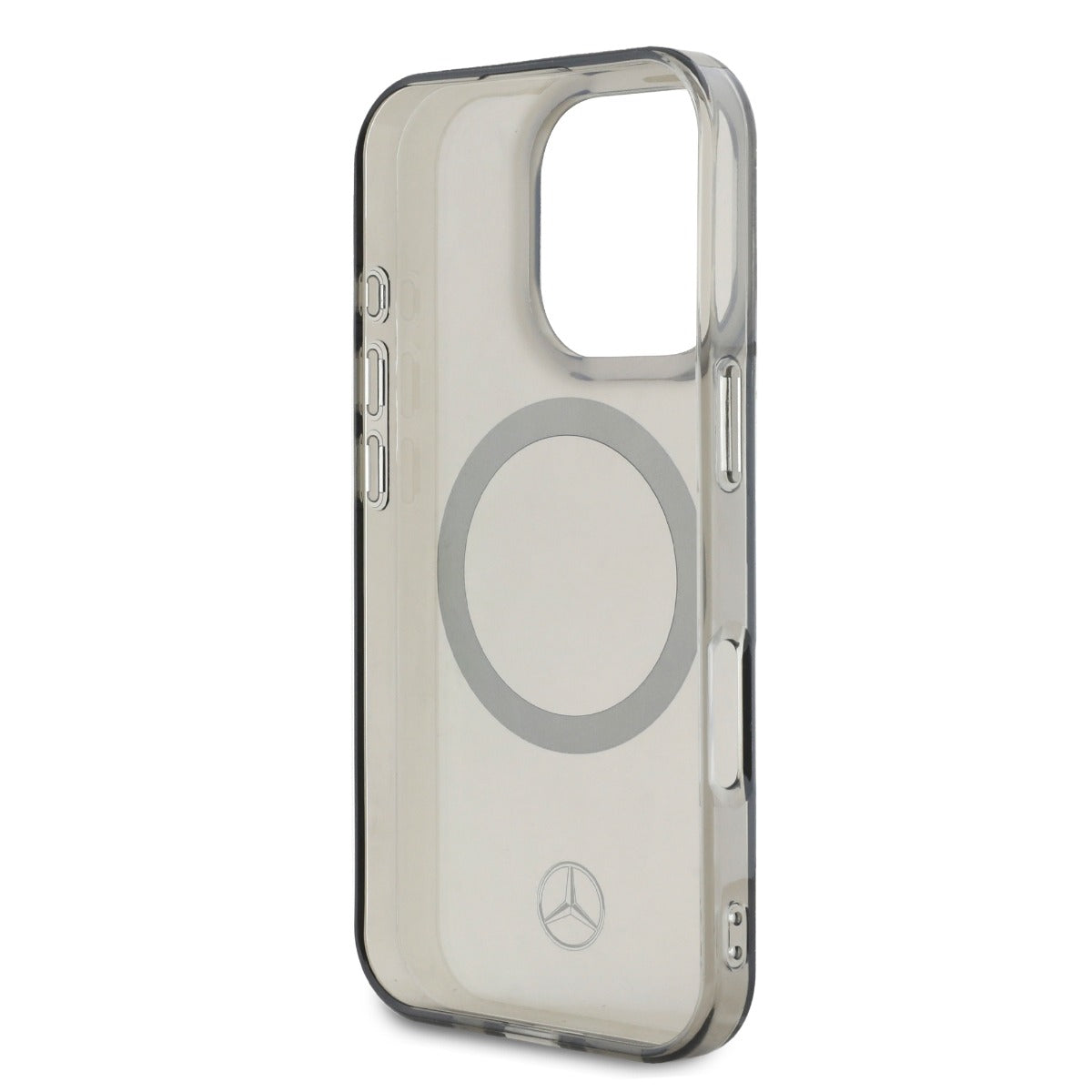 Mercedes-Benz iPhone 16 Pro Max Transparent Silver Ring Case MagSafe Magnetic