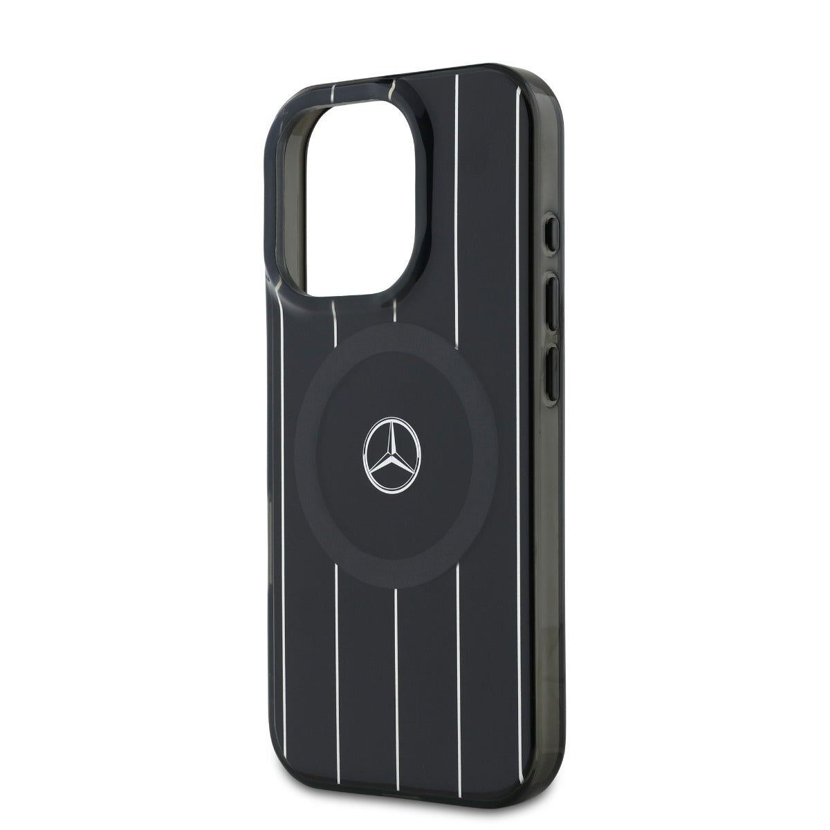 Mercedes-Benz iPhone 16 Pro Double Layer Crossed Lines Case MagSafe Magnetic
