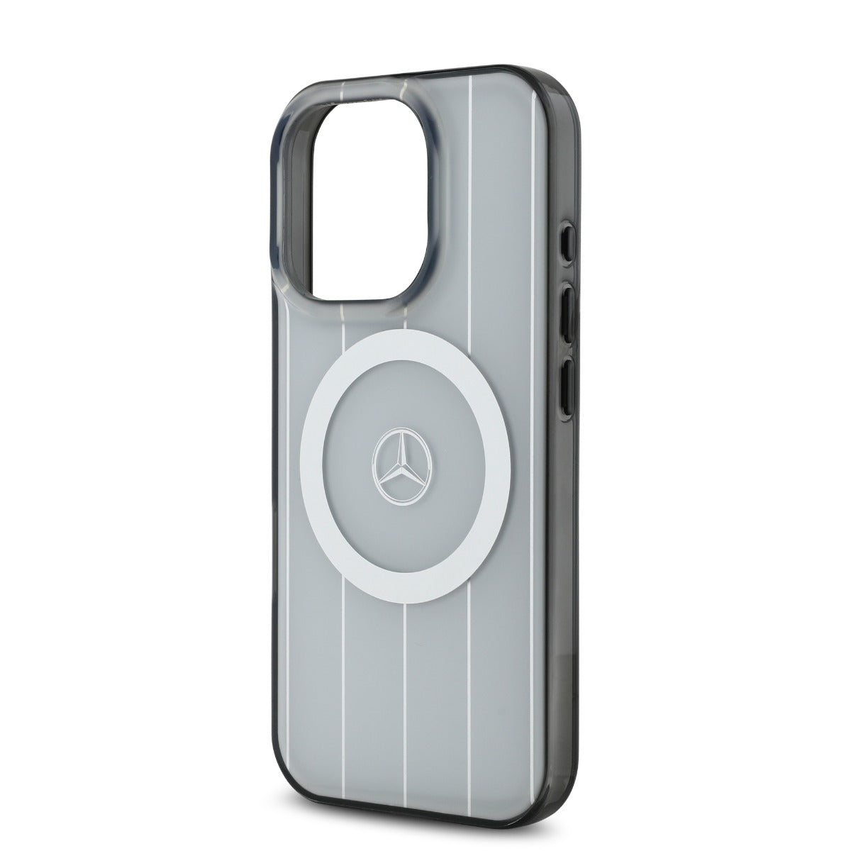 Mercedes-Benz iPhone 16 Pro Double Layer Crossed Lines Case MagSafe Magnetic