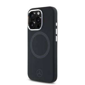 Mercedes-Benz iPhone 16 Pro Max Silicone Tonal Logo Hard Case MagSafe Magnetic