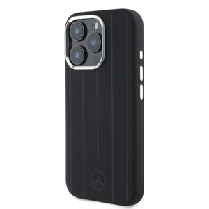 Mercedes-Benz iPhone 16 Pro Silicone Vertical Stripes Case MagSafe Magnetic