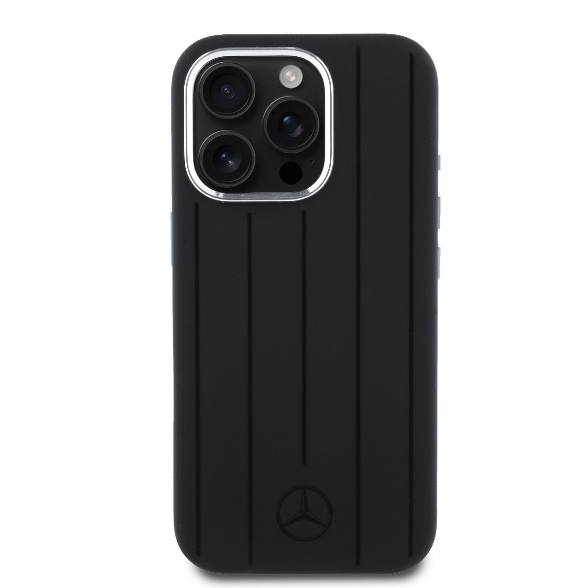 Mercedes-Benz iPhone 16 Pro Silicone Vertical Stripes Case MagSafe Magnetic