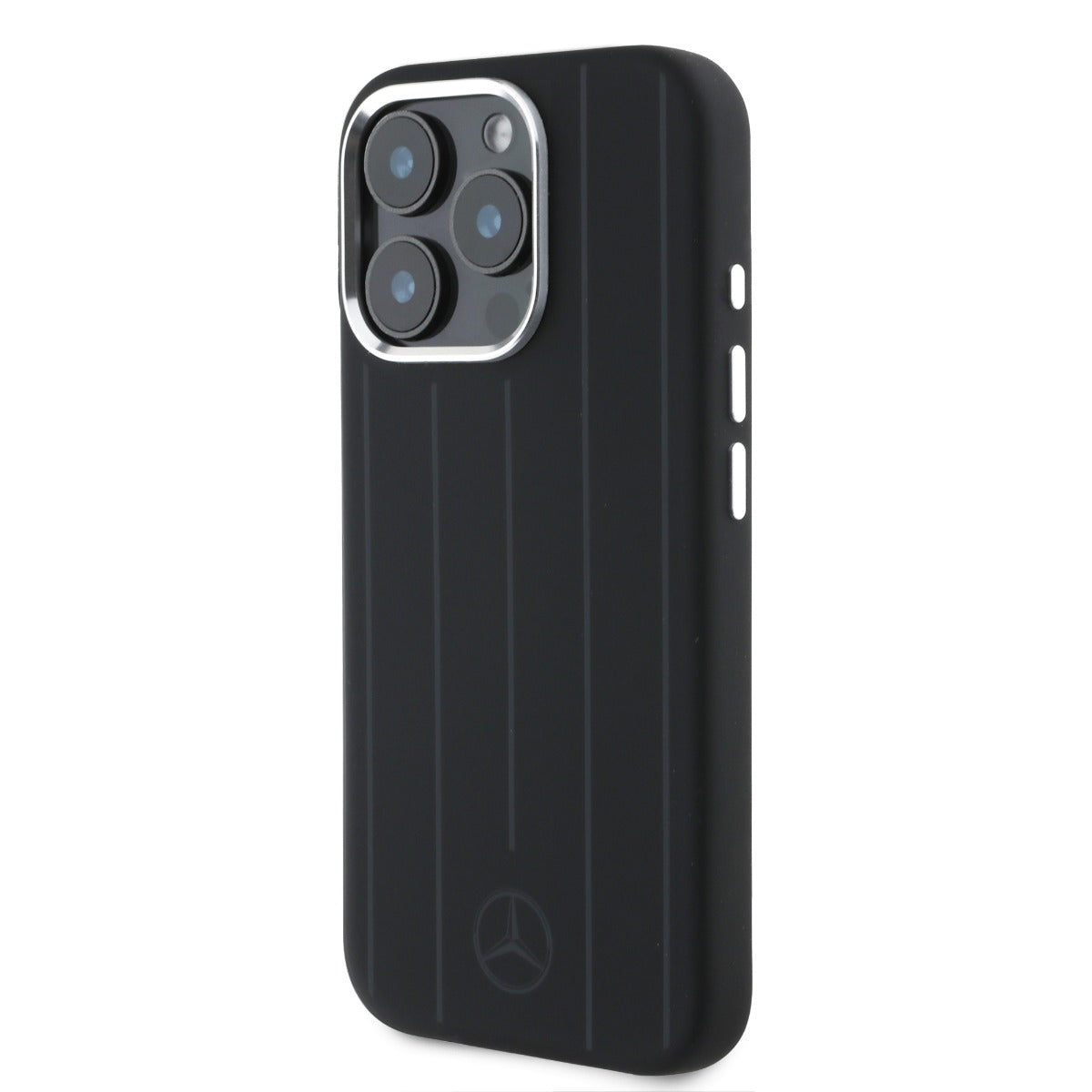 Mercedes-Benz iPhone 16 Pro Max Silicone Vertical Stripes Case MagSafe Magnetic