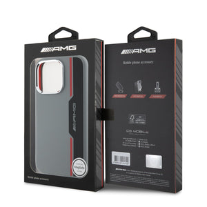 AMG iPhone 16 Pro Silicone Bow Lines Hard Case MagSafe Magnetic