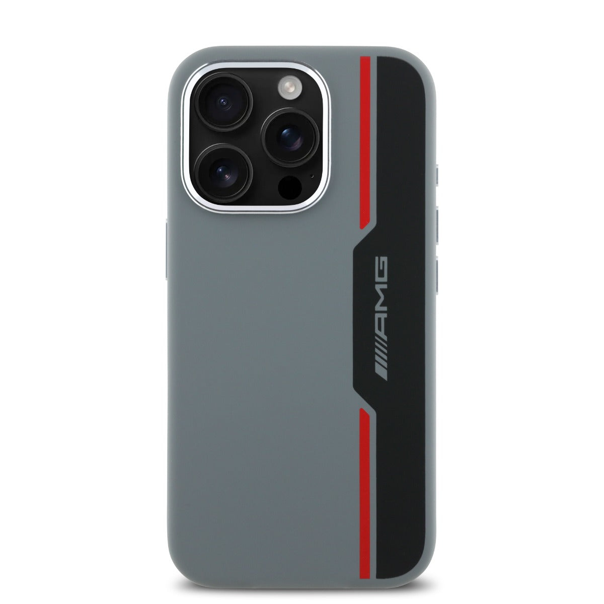 AMG iPhone 16 Pro Silicone Bow Lines Hard Case MagSafe Magnetic