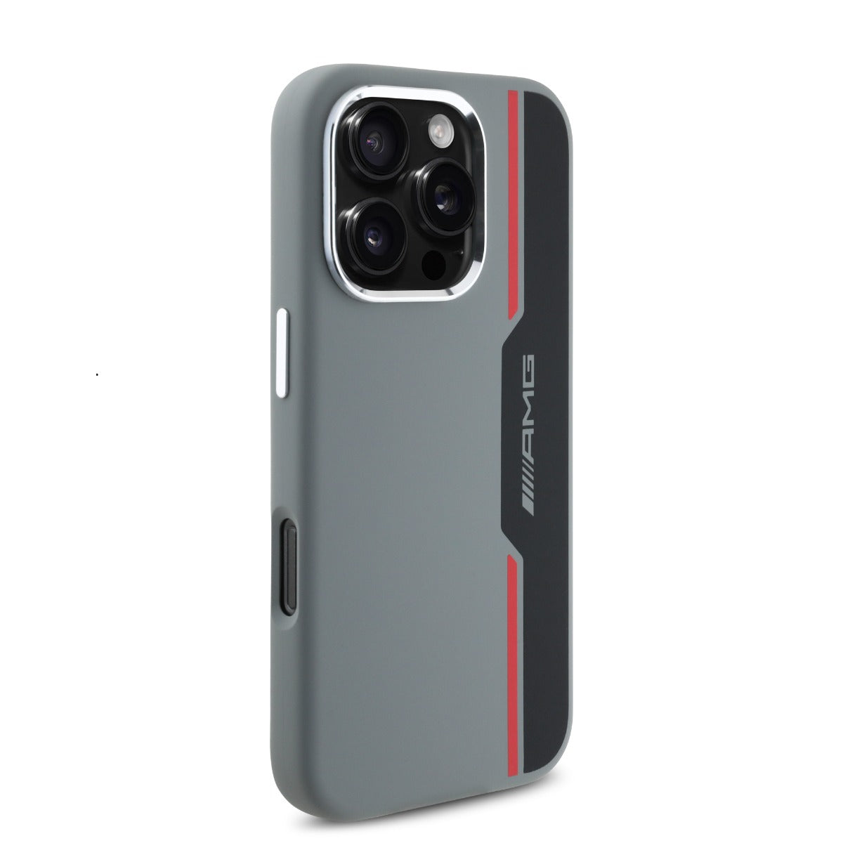 AMG iPhone 16 Pro Silicone Bow Lines Hard Case MagSafe Magnetic