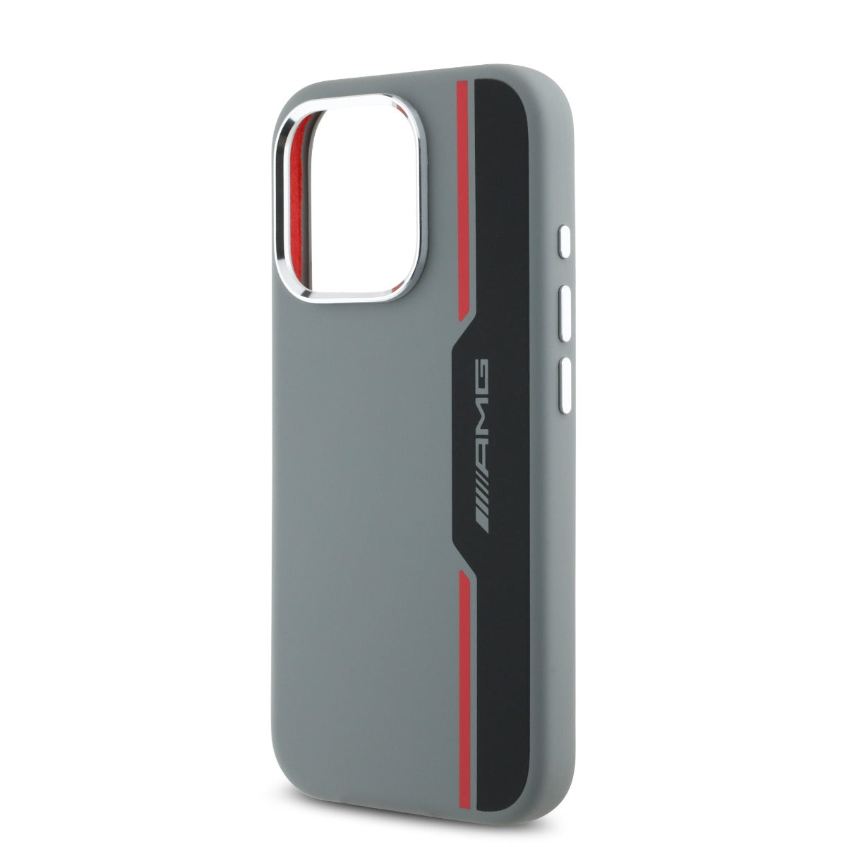 AMG iPhone 16 Pro Silicone Bow Lines Hard Case MagSafe Magnetic