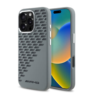 AMG iPhone 16 Pro Silicone Rhombs Hard Case MagSafe Magnetic