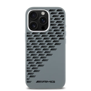 AMG iPhone 16 Pro Silicone Rhombs Hard Case MagSafe Magnetic