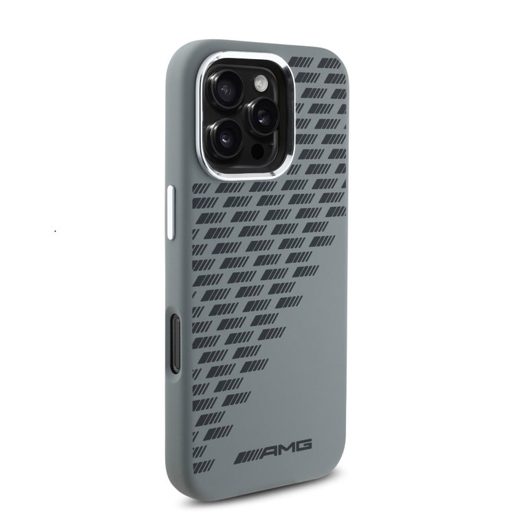 AMG iPhone 16 Pro Silicone Rhombs Hard Case MagSafe Magnetic