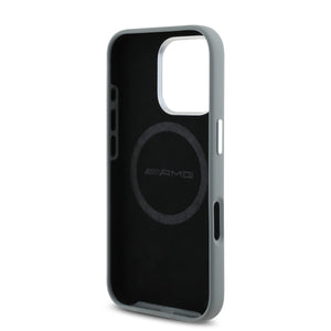 AMG iPhone 16 Pro Silicone Rhombs Hard Case MagSafe Magnetic