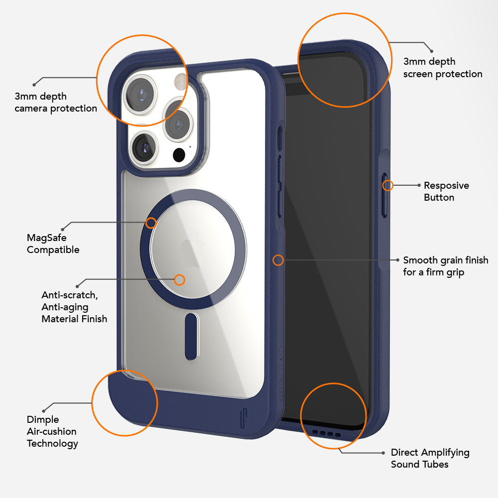 Ugly Rubber iPhone 16 Pro G-Model Bumper Case MagSafe Magnetic MIL-STD 810G Drop Tested