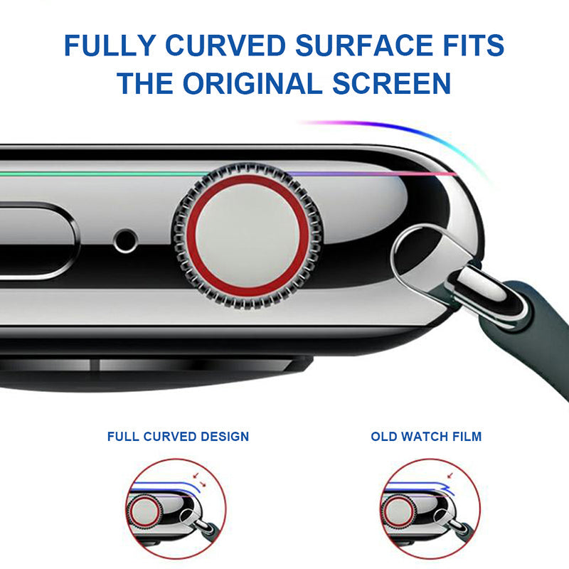 Blacktech Apple Watch 10 / 11 42mm 3D Curved Full Cover Screen Protector Matte
