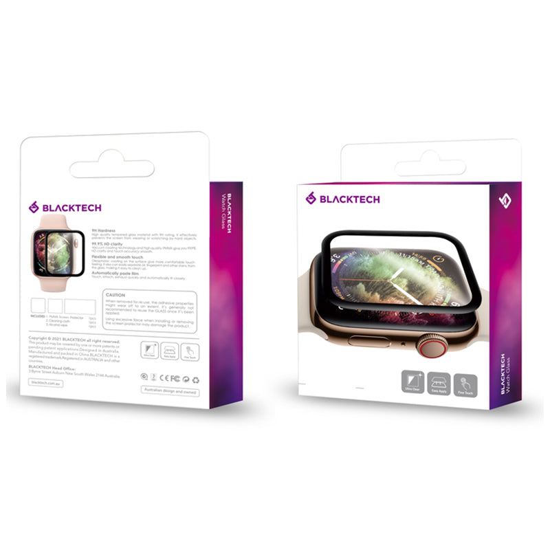 Blacktech Apple Watch 10 / 11 46mm 3D Curved Full Cover Screen Protector Matte