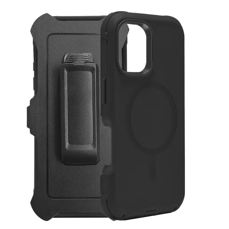 Blacktech Samsung Galaxy S25 Edge Defender Heavy Duty Shockproof Case with Magsafe