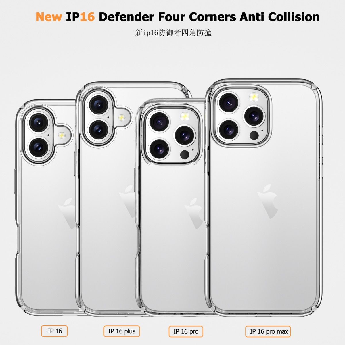 Blacktech iPhone 17 Pro Max Stay Clear Rugged Protective Case