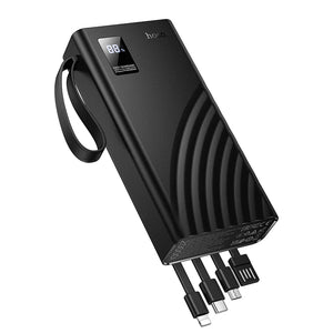 Hoco 20000mAh 22.5W PD20W Fast Charging Power Bank with 4 Built-In Cables and LED Light J155